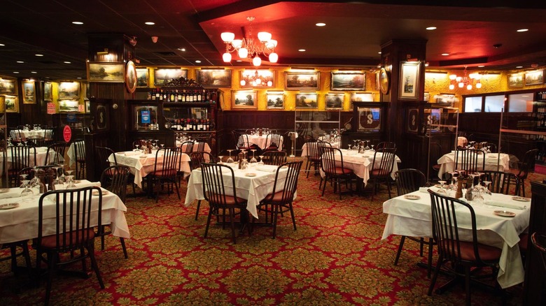 Interior of Sparks Steakhouse