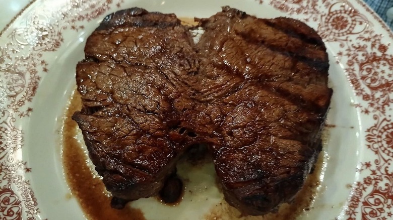 A large portion of steak from Sparks