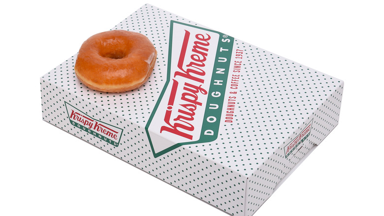 Krispy Kreme glazed doughnut