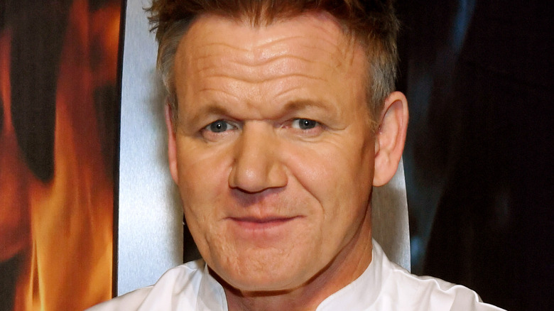 Gordon Ramsay smirking