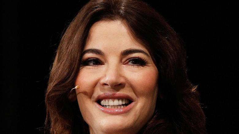 Close up of Nigella Lawson