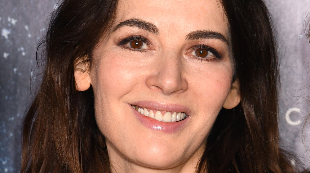 Nigella Lawson smiling on red carpet