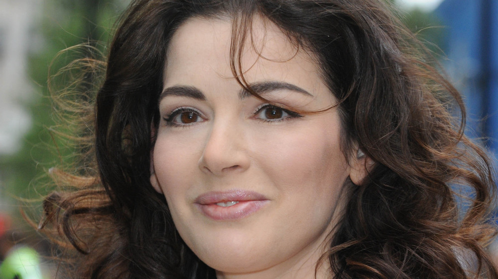 Nigella Lawson in black eyeliner