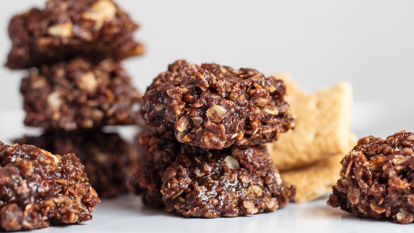 Cookies with homemade graham crackers