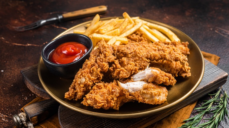 Plate Of Chicken Tenders