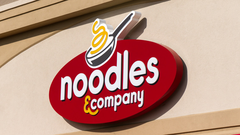 Close up of Noodles and Company logo
