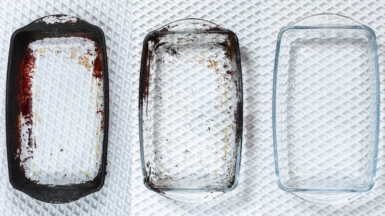Three casserole dishes