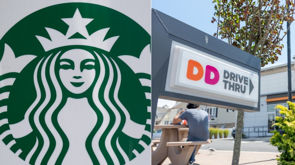 Starbucks and Dunkin' Donuts