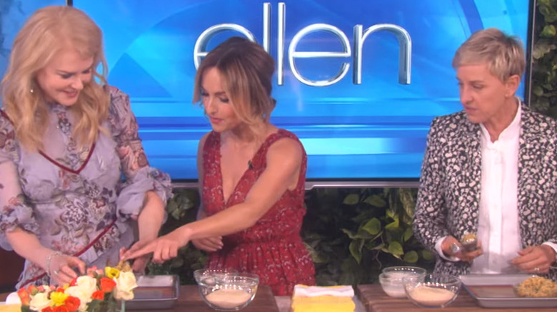 Nicole Kidman, Giada De Laurentiis, and Ellen DeGeneres cook