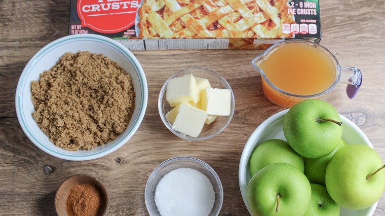   ingredientes para empanadillas de manzana