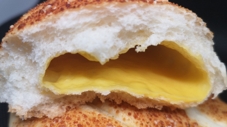 close-up of cheese zombie