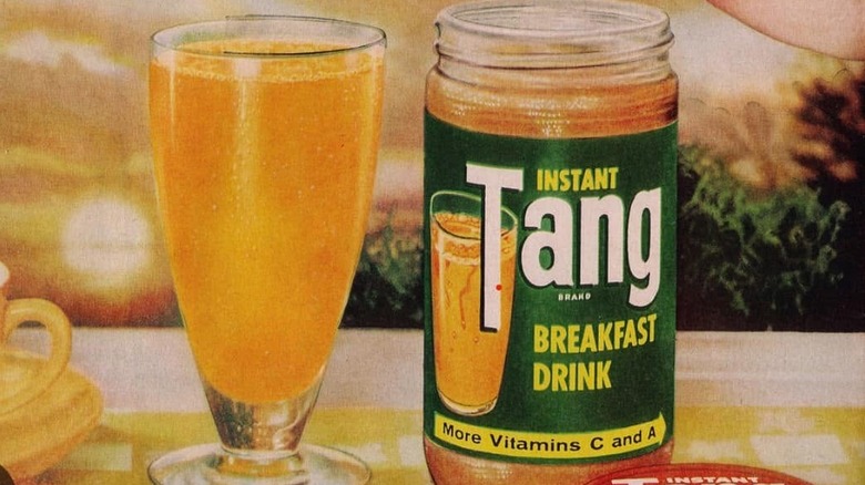 Vintage ad for Tang breakfast drink
