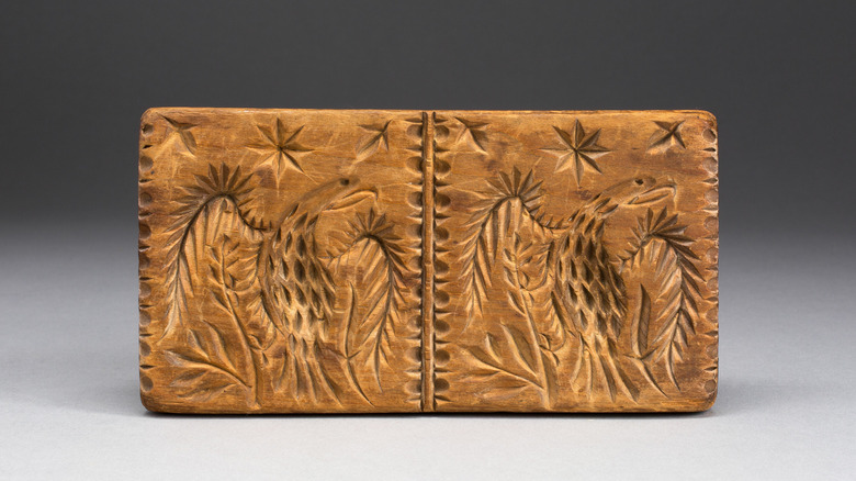 Wooden cookie mold