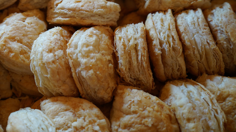 close up of pastries