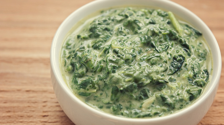 creamed spinach