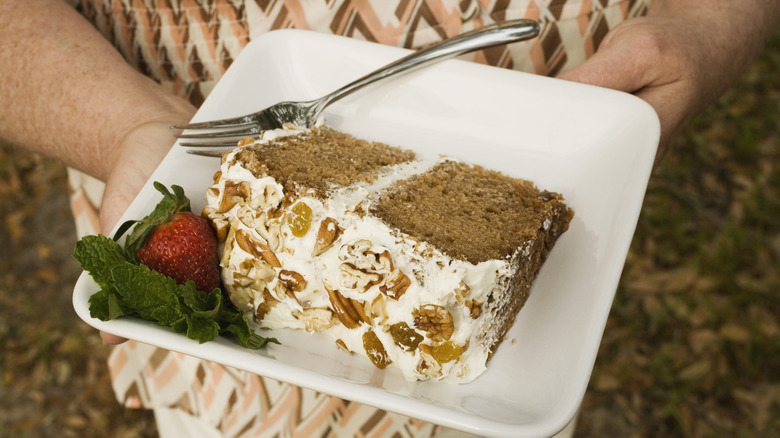 slice of Lady Baltimore cake
