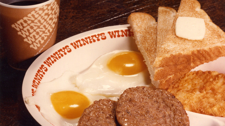 Vintage breakfast plate from Winkys