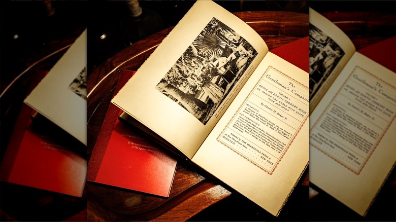 Pages of The Gentleman's Companion cookbook with photo