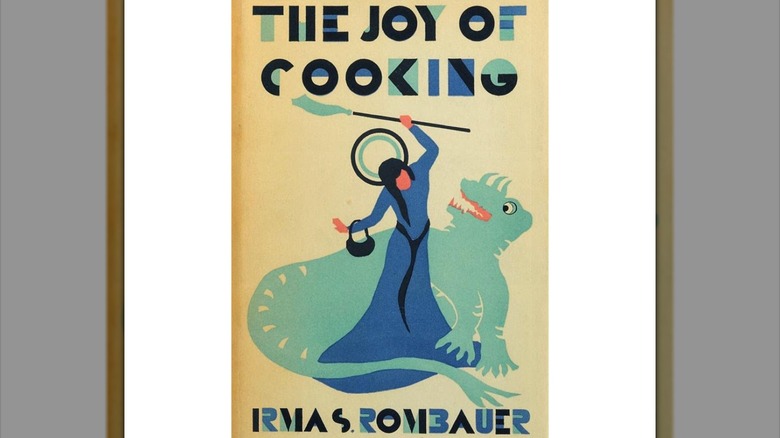 The Joy of Cooking cookbook with blue and green design
