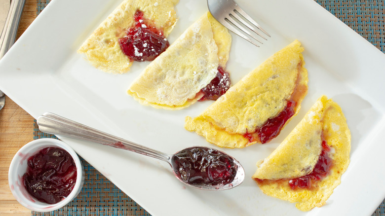 plate of jelly omelets
