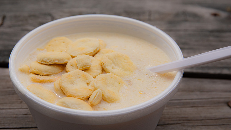 bowl of oyster stew