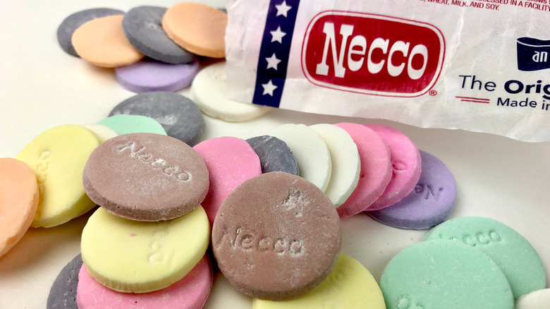 a pile of Necco Wafers