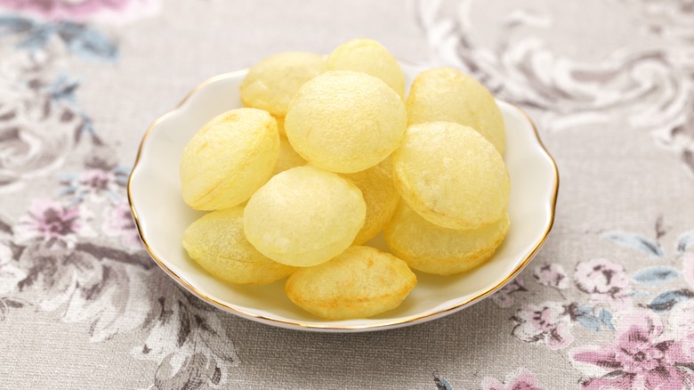 Plate of pommes soufflées