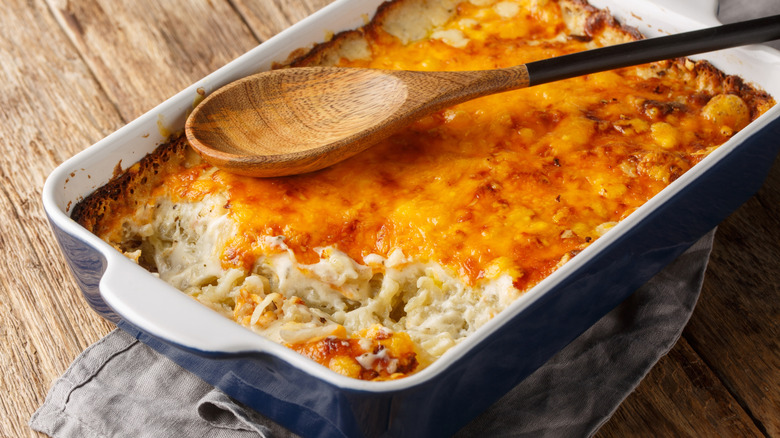 pan of hash brown casserole