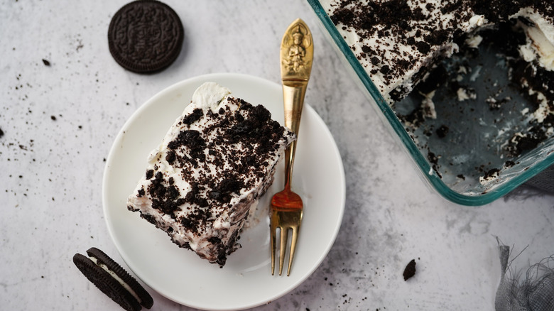 cookies and cream icebox cake