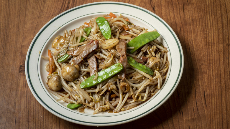 Plate of chop suey