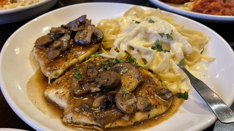 chicken marsala from Olive Garden