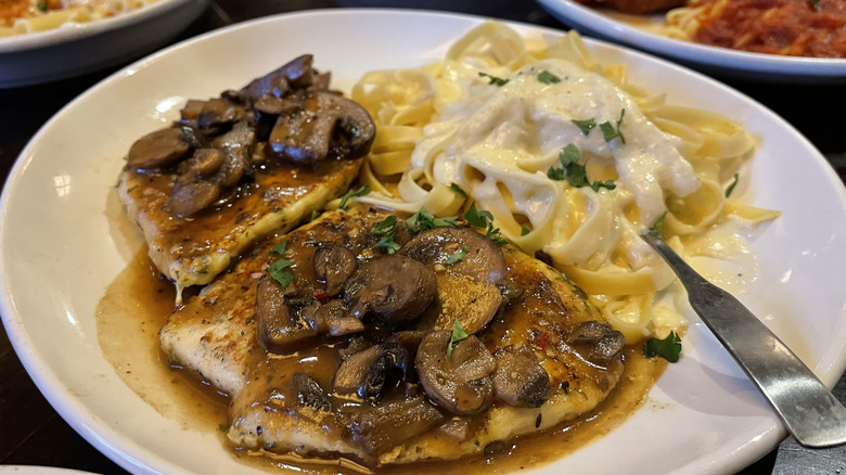 chicken marsala from Olive Garden