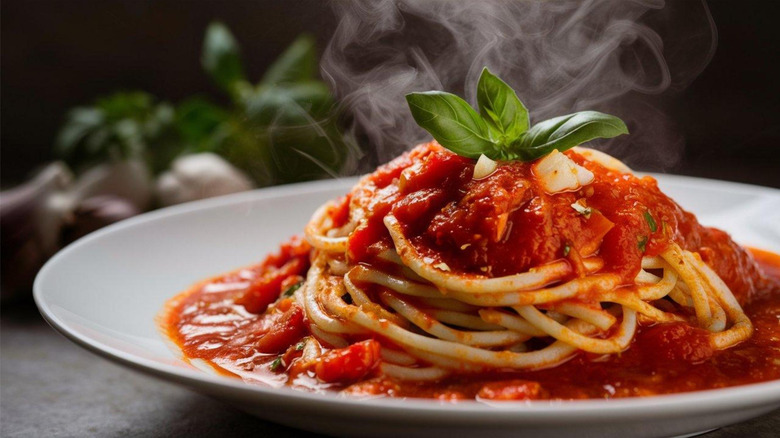 spaghetti with marinara