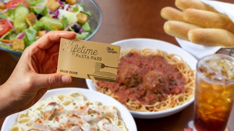 Olive Garden lifetime pasta pass