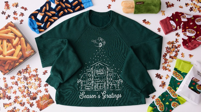 Olive Garden sweatshirt and gifts