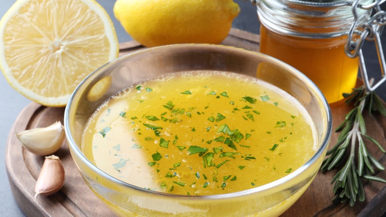 Ramekin salad dressing