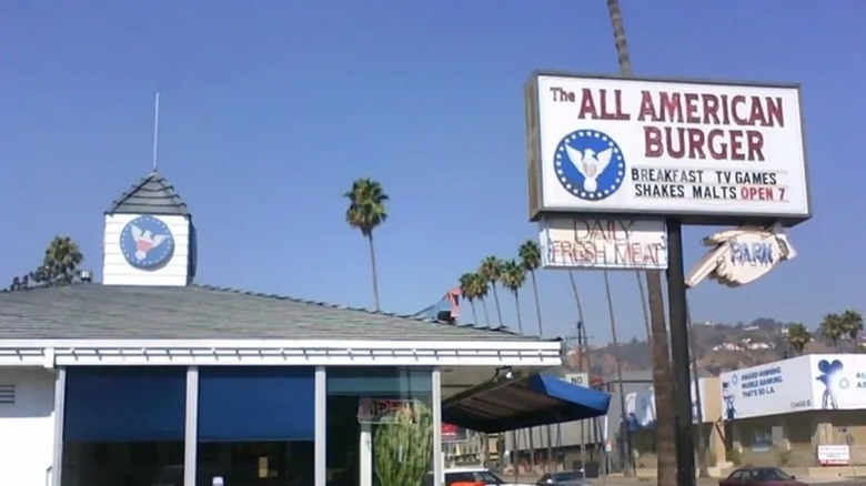 Exterior of The All American Burger