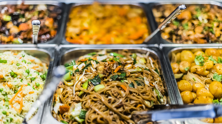 Typical Chinese food at food court
