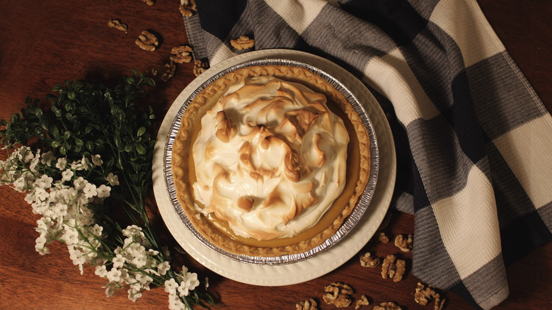 butterscotch pie with meringue