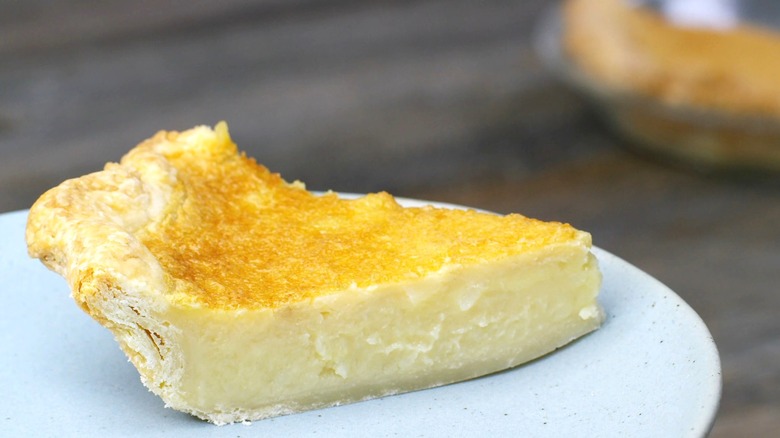 white potato pie slice