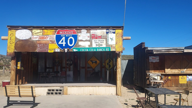 Outside of No Scum Allowed Saloon in New Mexico