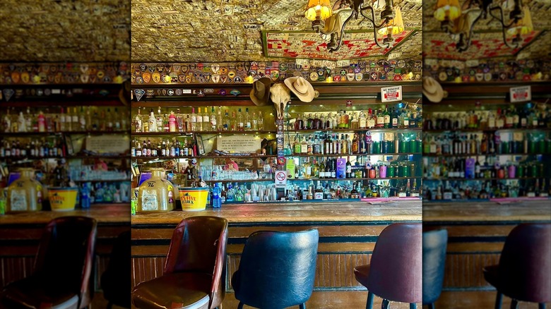 Bar at No Scum Allowed Saloon in New Mexico