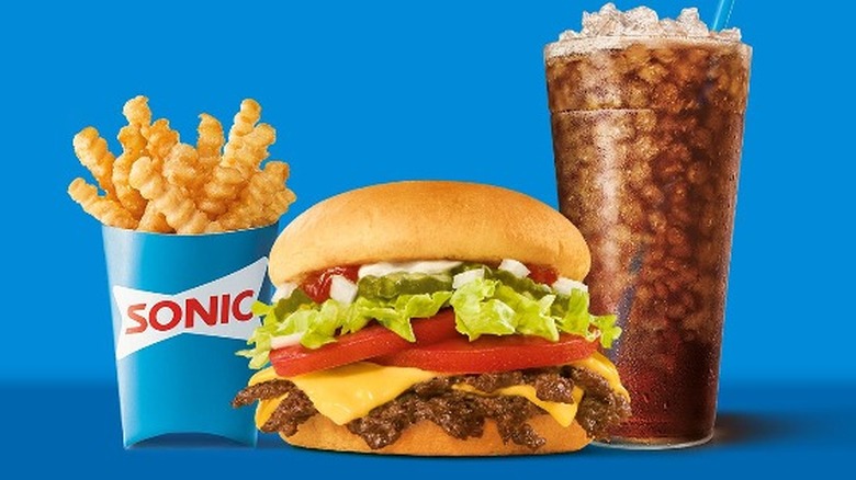 All-American Sonic Smasher combo with fries and a soda