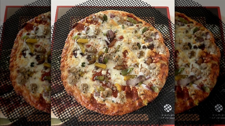 Trader Joe's pizza Parlanno out of the box.