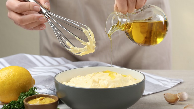 Homemade mayonnaise