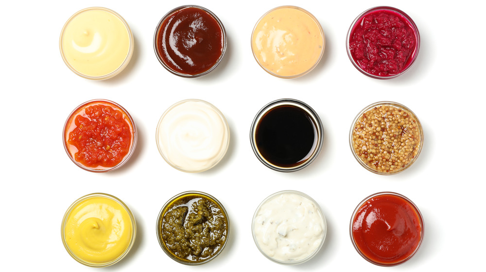 Variety of condiments