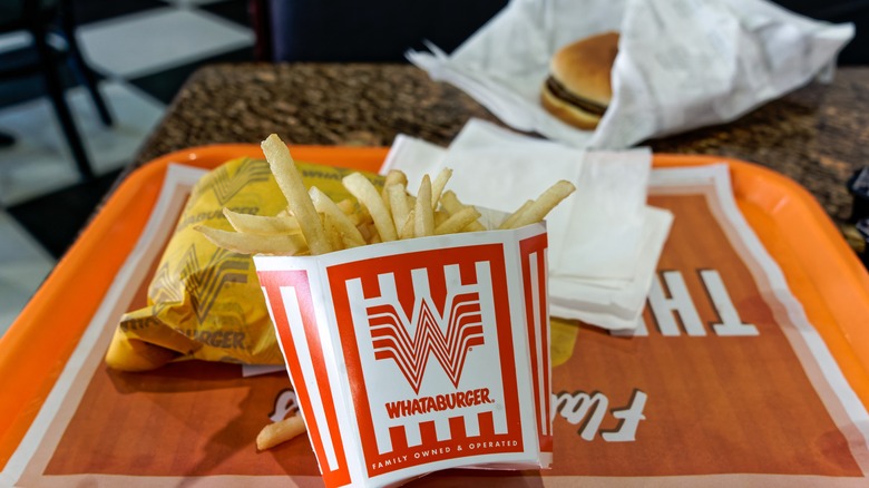 Whataburger burgers and fries