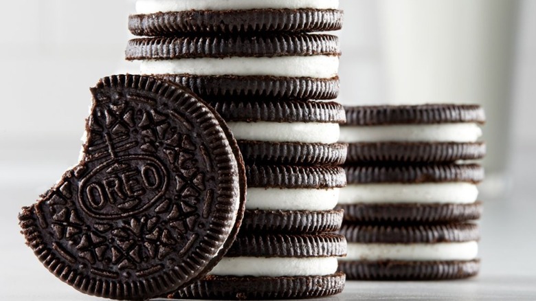 Oreo cookies on a table