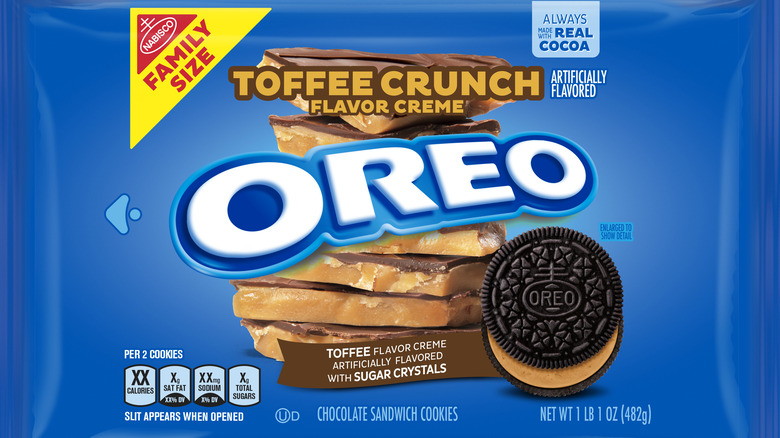 Oreo Toffee Crunch cookie package 