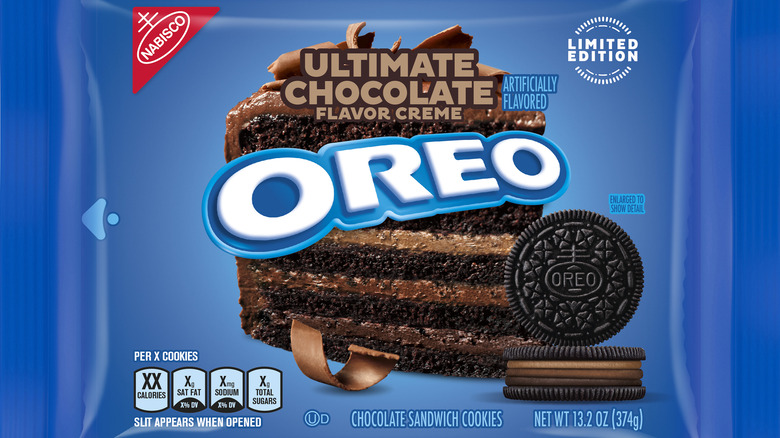 Oreo Ultimate Chocolate cookie package 